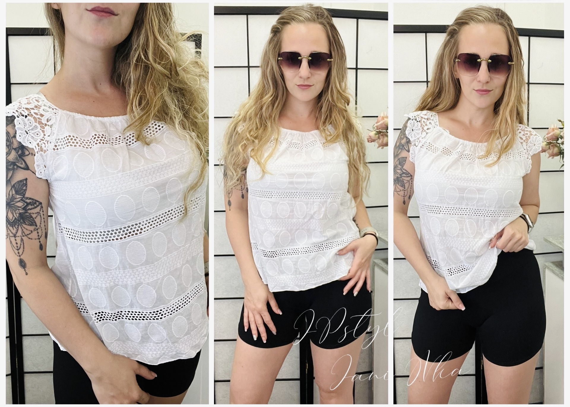 Halenka madeira - bílá