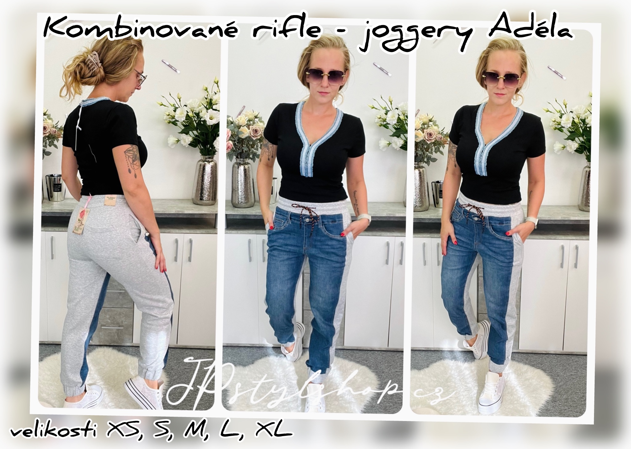 Kombinované rifle - joggery Adéla