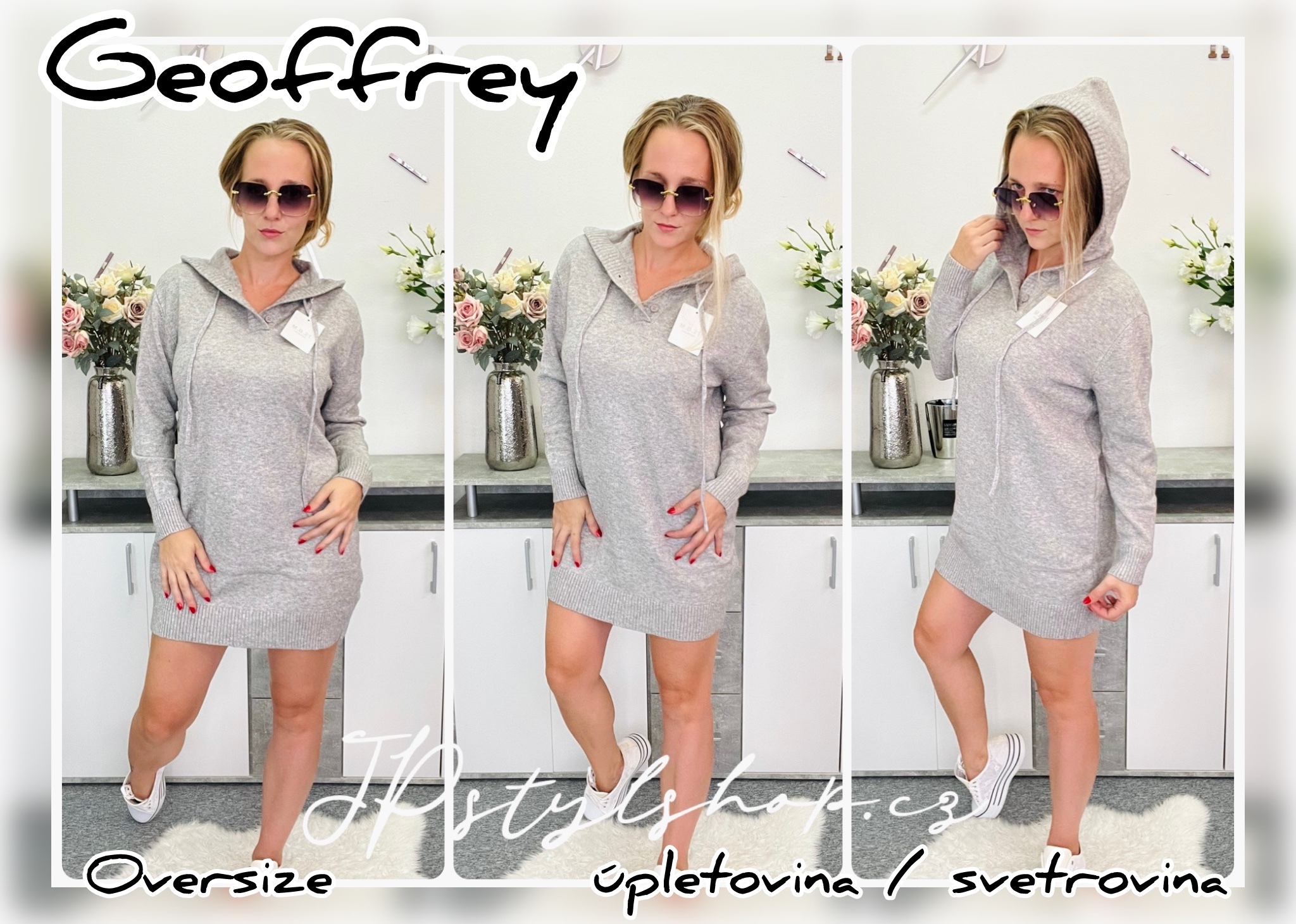 Úpletové šaty Geoffrey