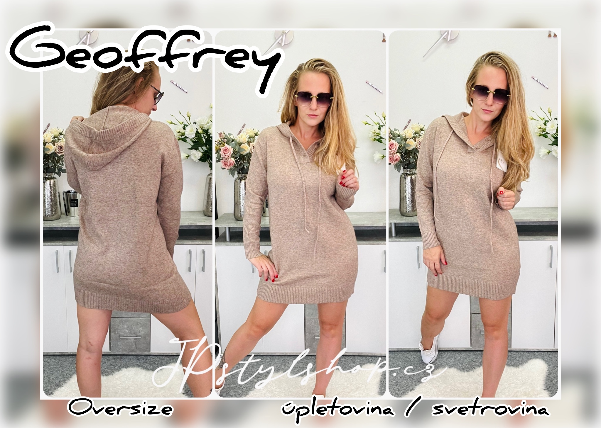 Úpletové šaty Geoffrey