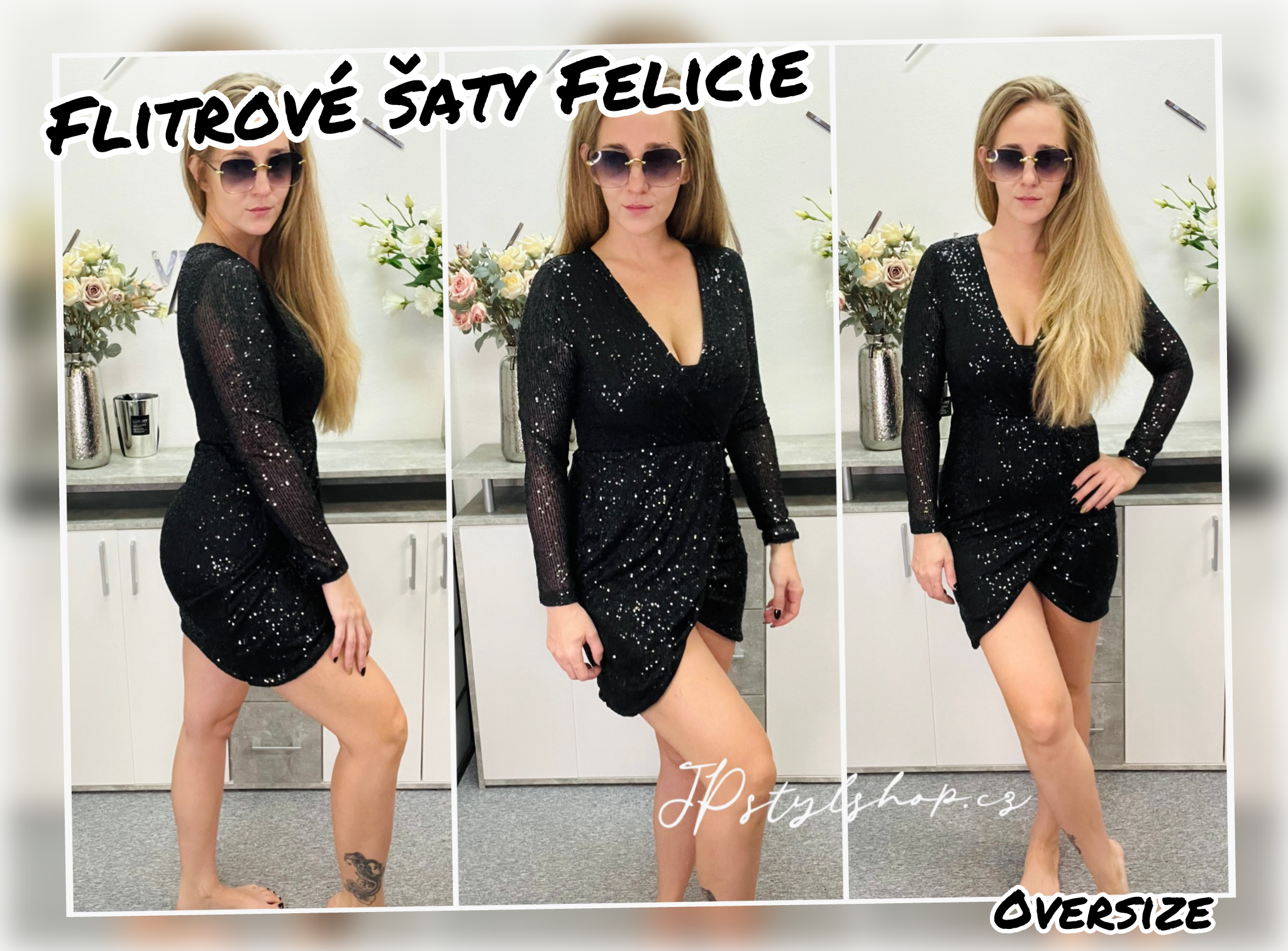 Flitrové šaty Felicie