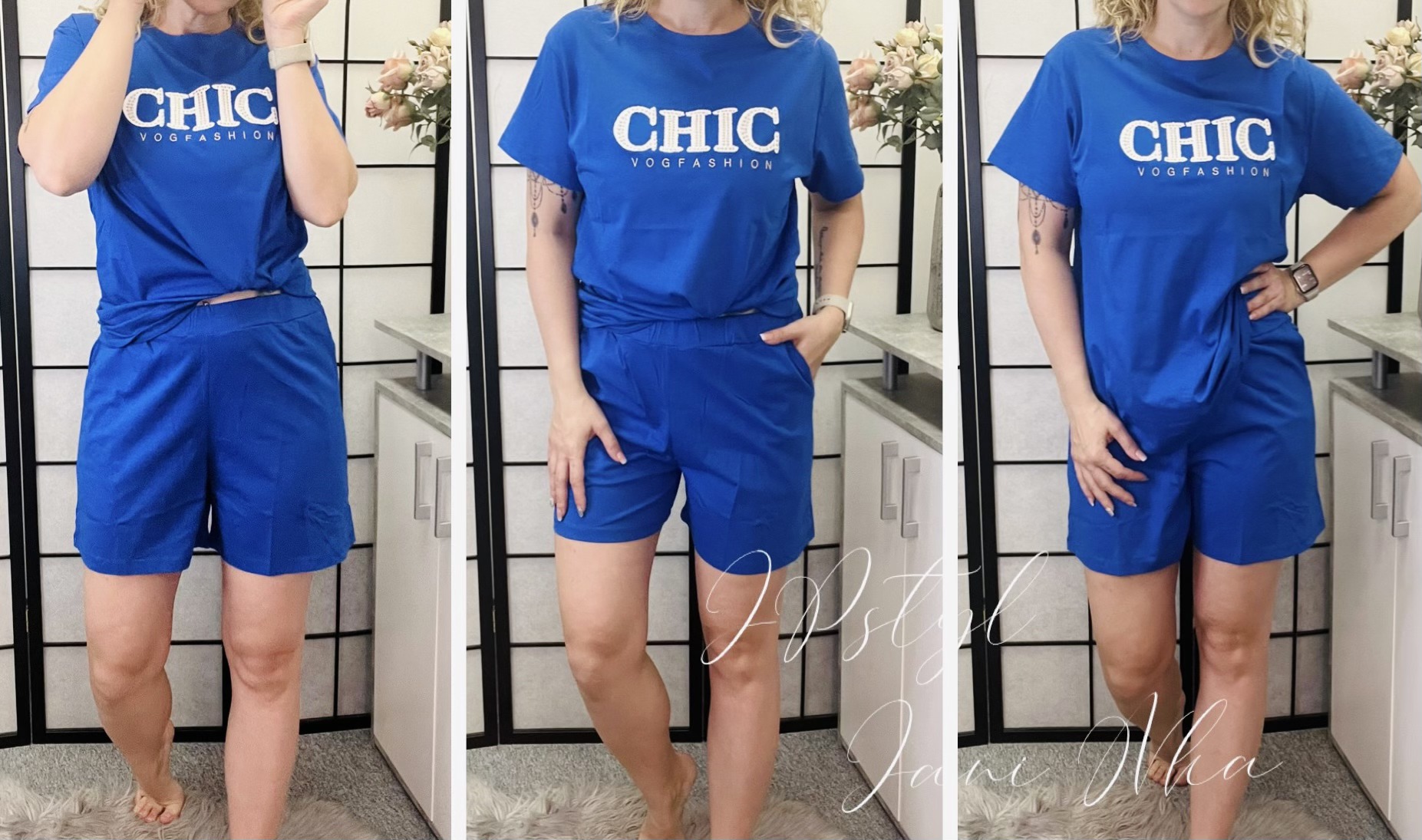 Komplet CHIC - královský modrý