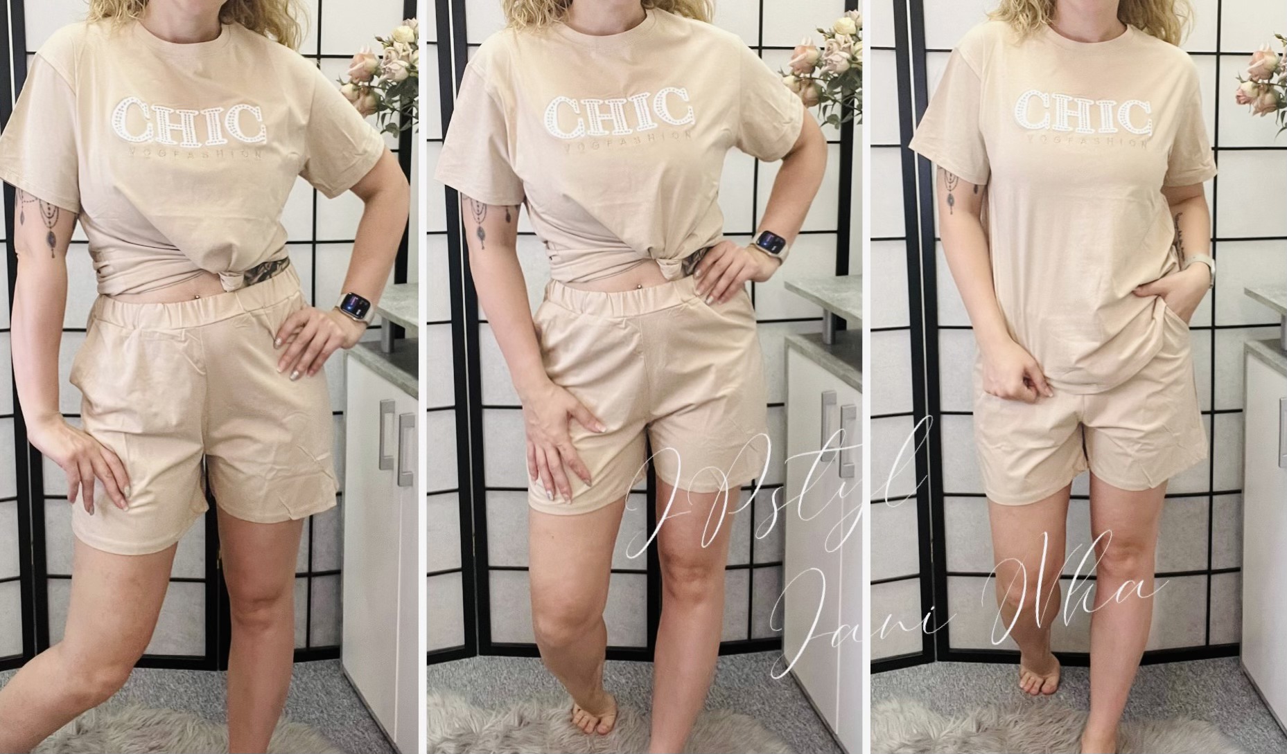 Komplet CHIC - krémový