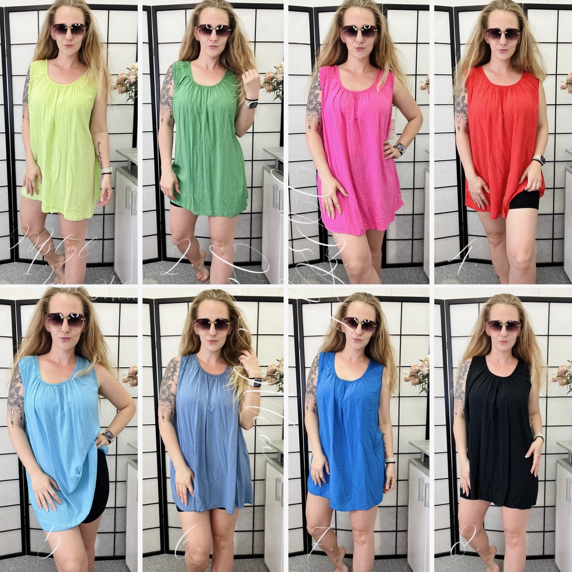 Jednobarevné tílko Olga