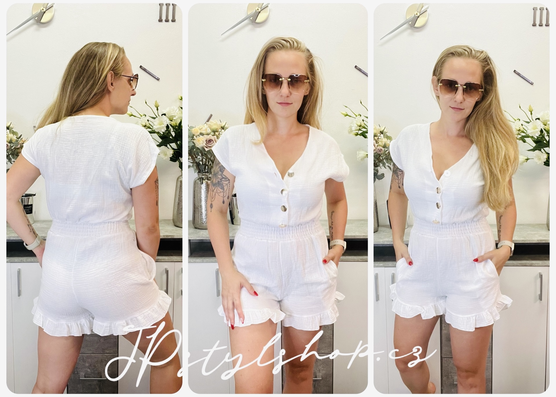 Mušelínový overal Jasmína