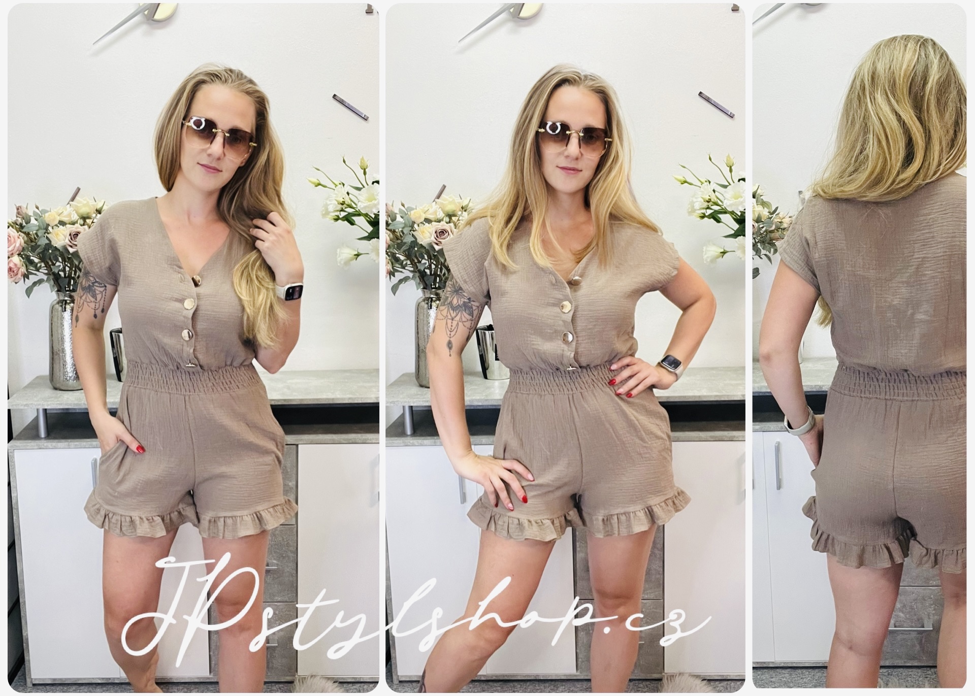 Mušelínový overal Jasmína