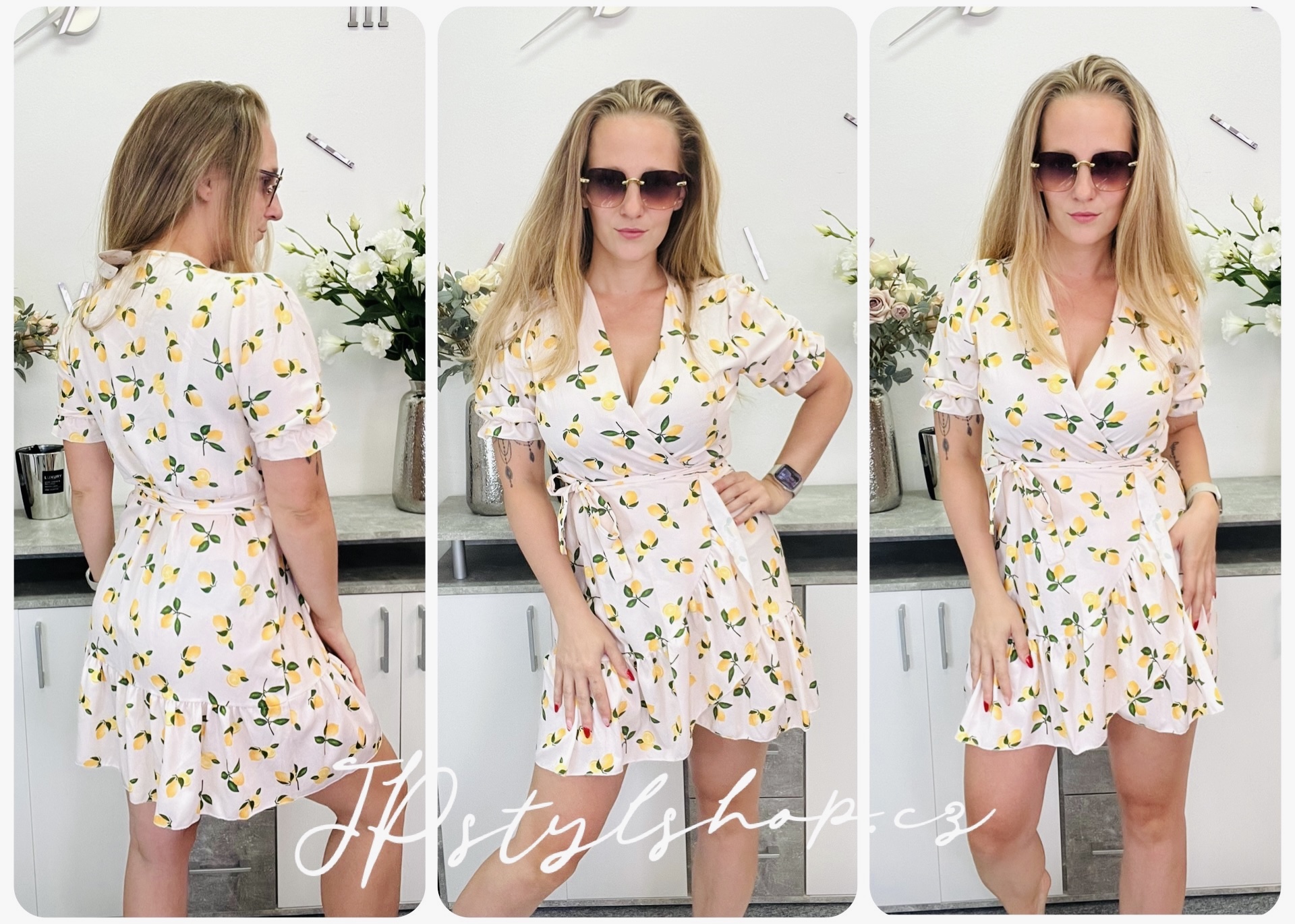 Zavinovací šaty Lemon