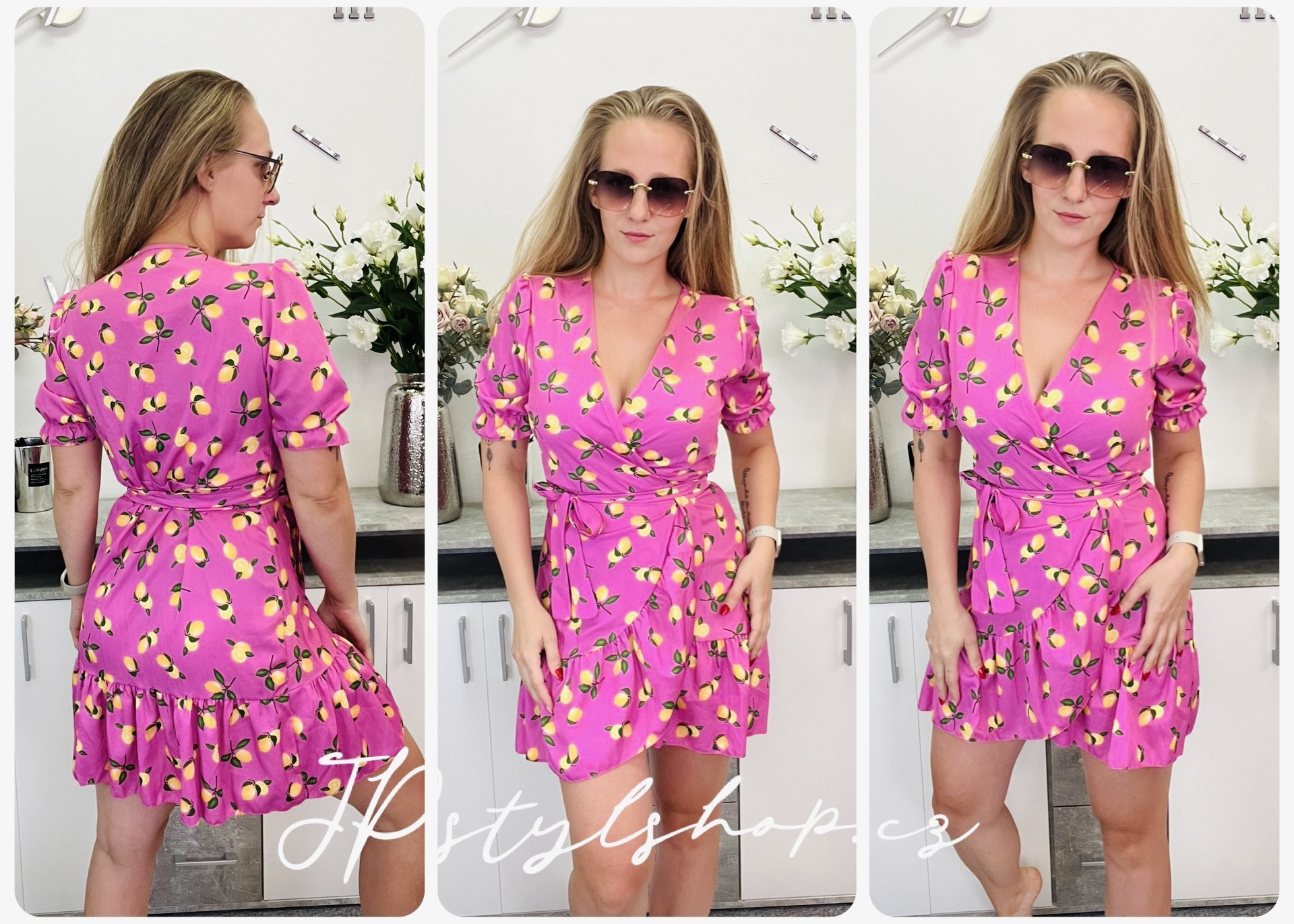 Zavinovací šaty Lemon