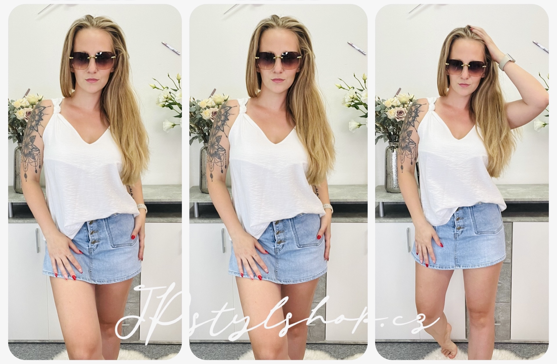 Jednobarevné tílko Oša