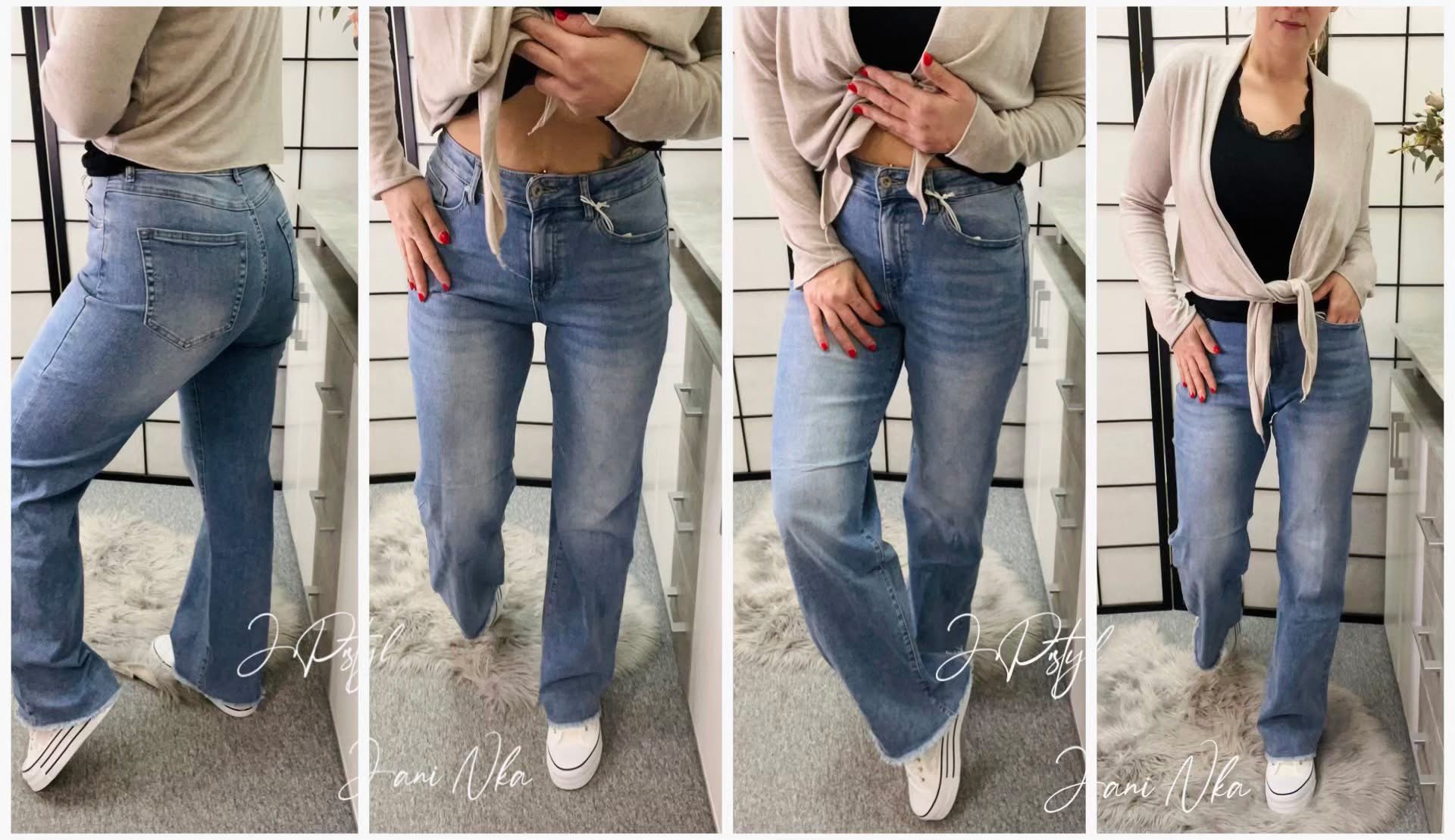 Široké modré rifle