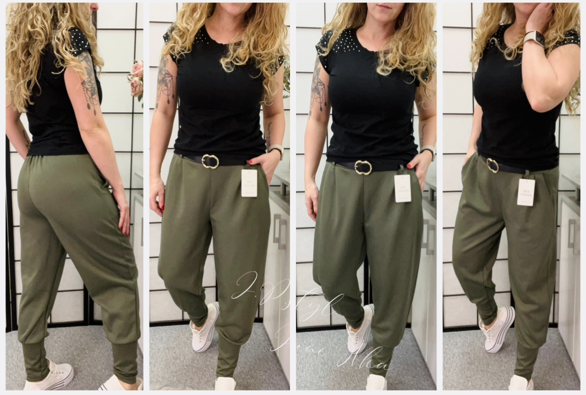 Kalhoty s páskem Happy