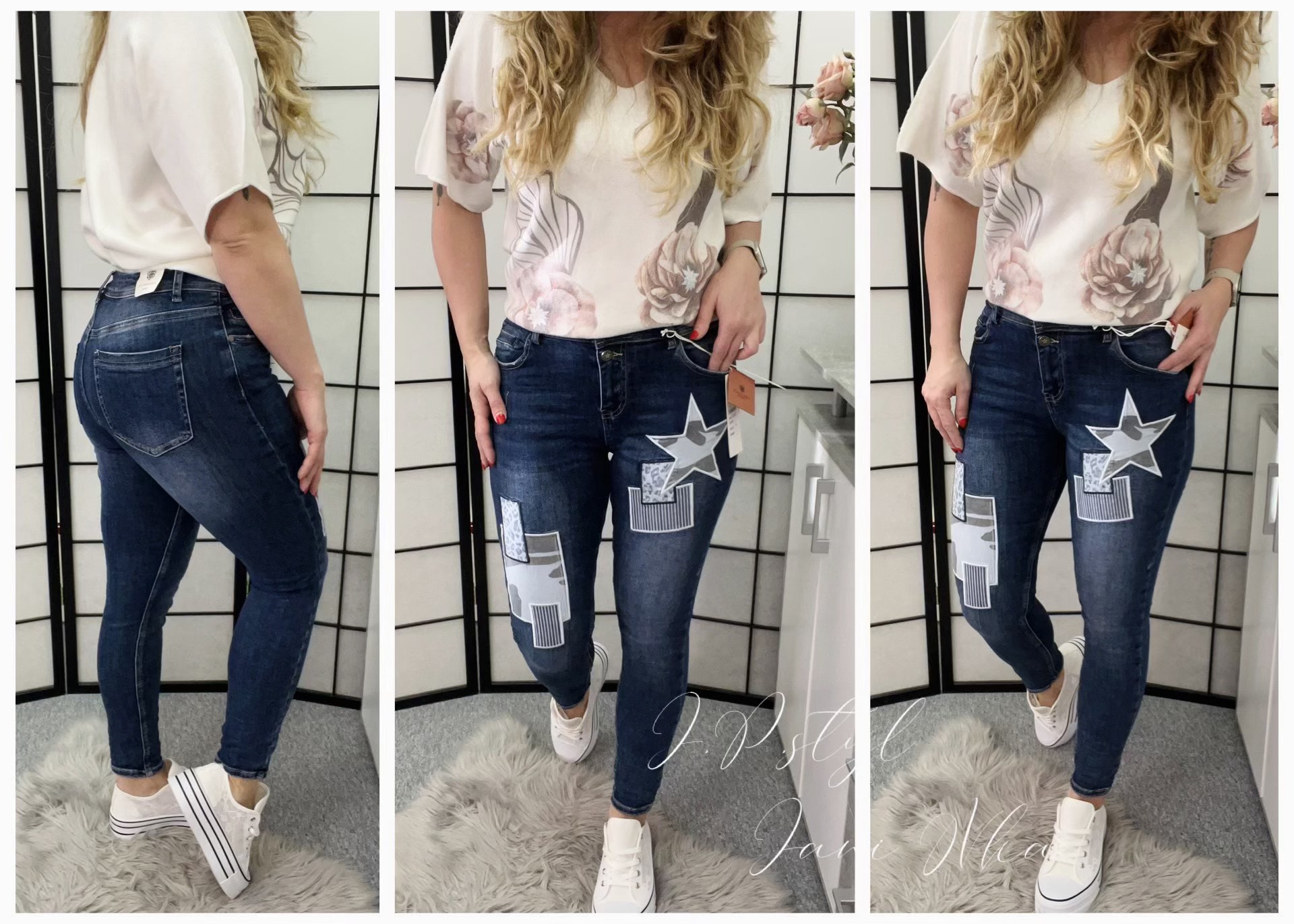 Tmavě modré rifle Star