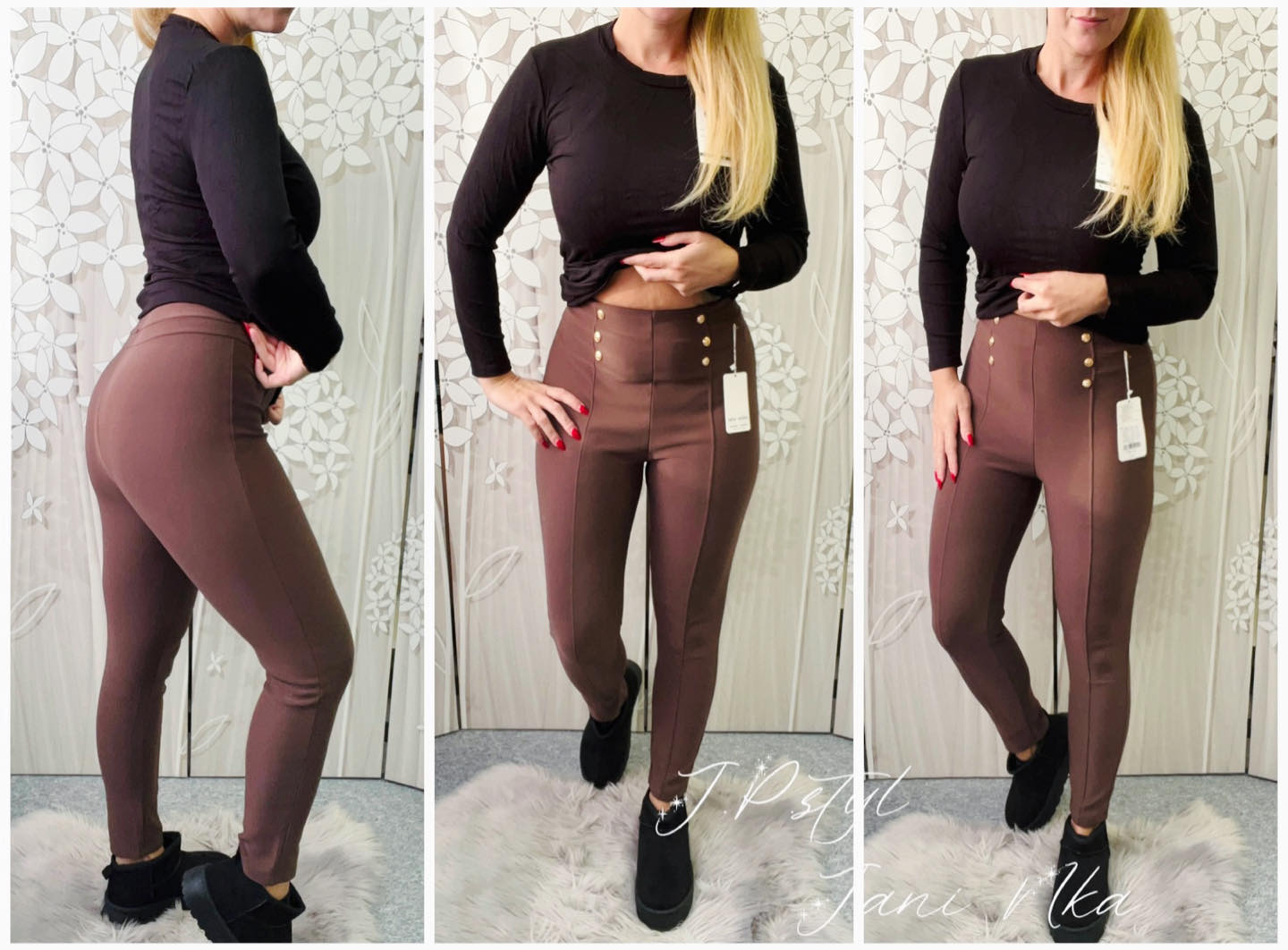 Džegínové kalhoty camel