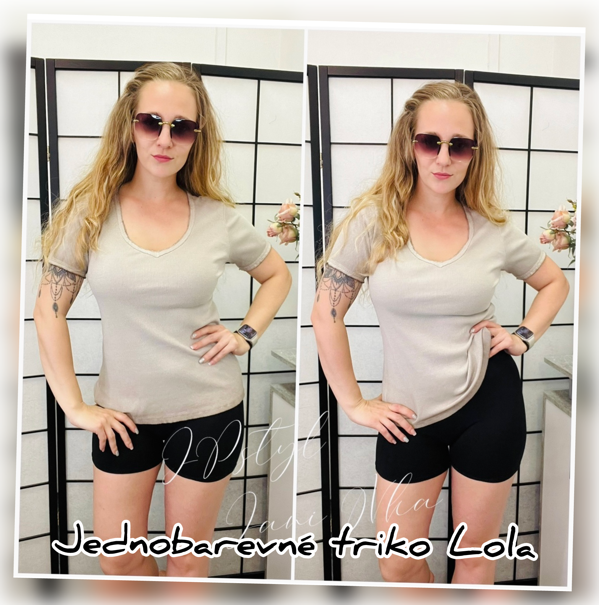 Jednobarevné triko Lola