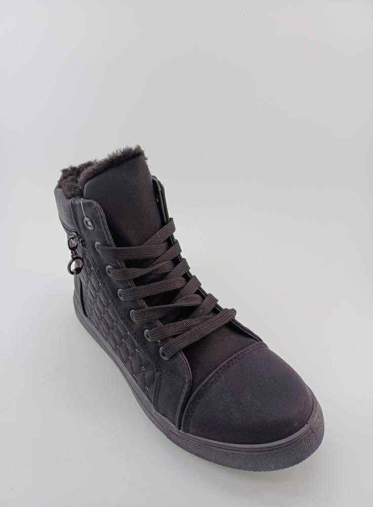 Zateplené tenisky - celočerné