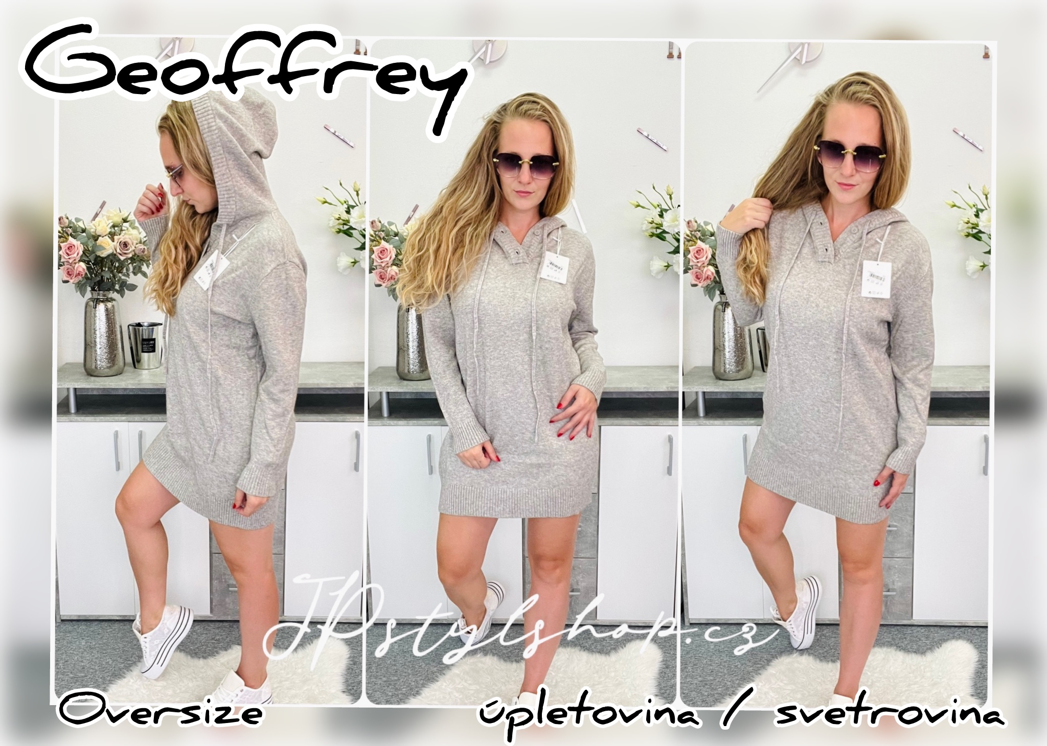 Úpletové šaty Geoffrey