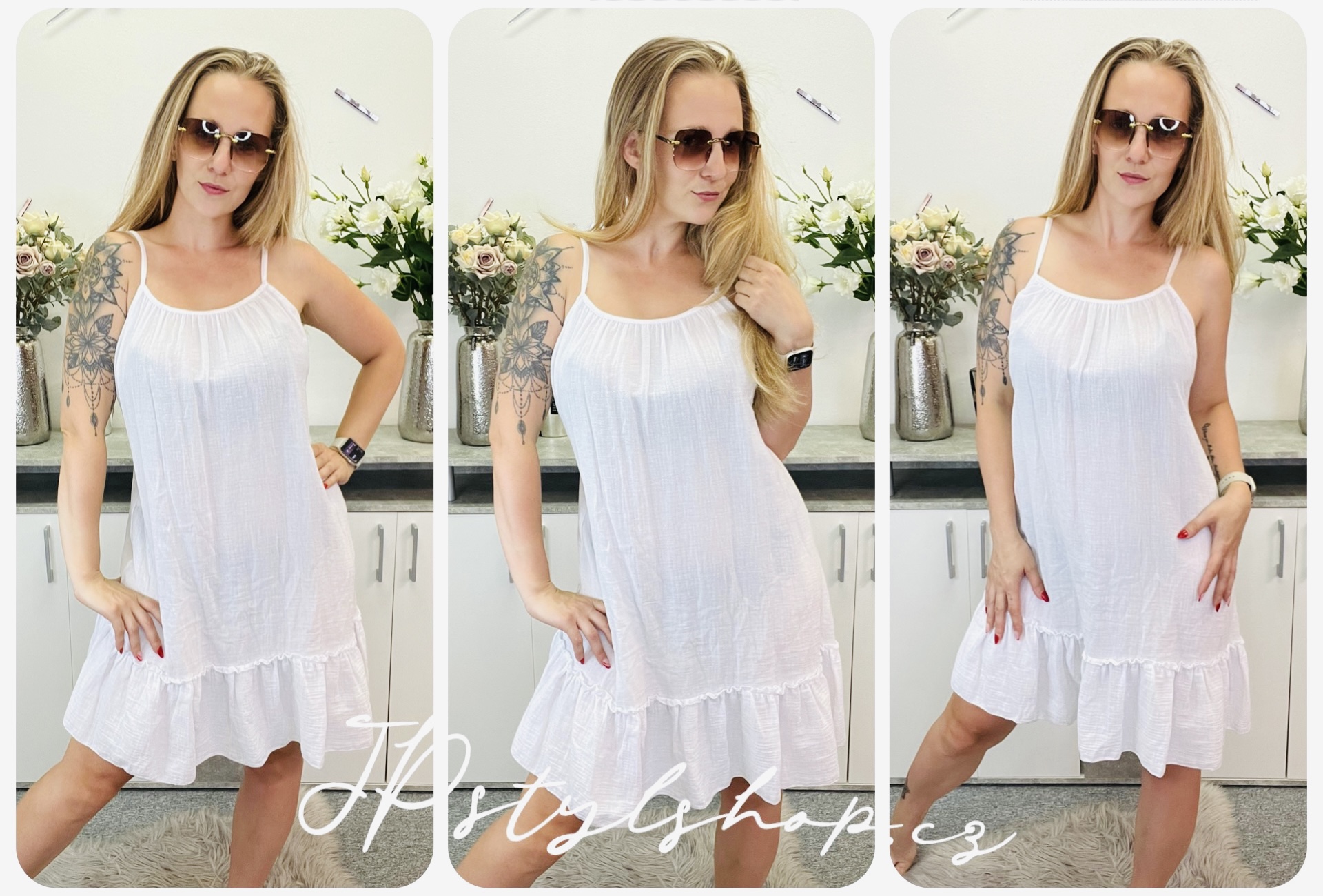 Mušelínové šaty Eva