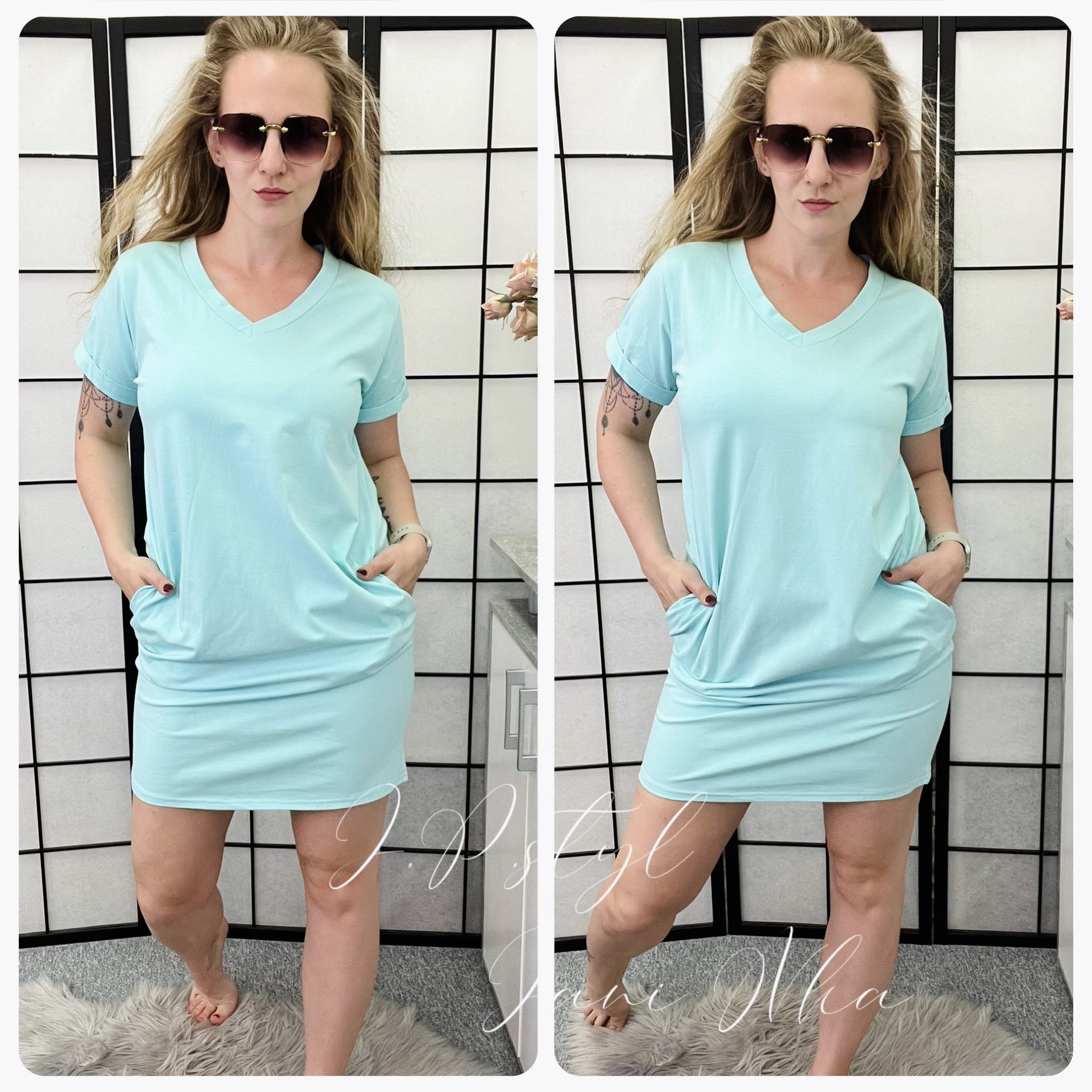 Jednobarevná tunika Monika