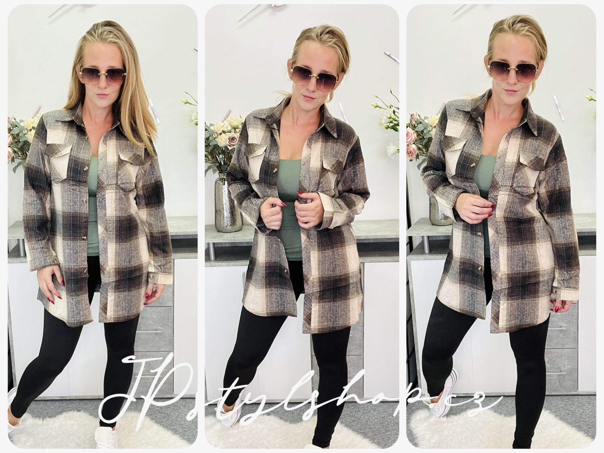 Dlouhá kabátková košile Lady