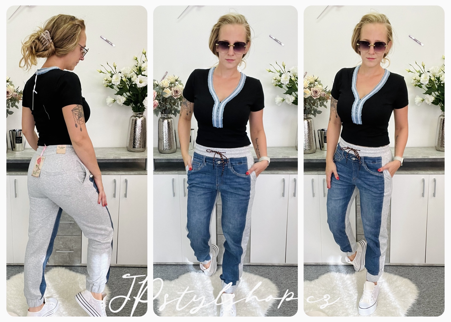 Kombinované rifle - joggery Adéla