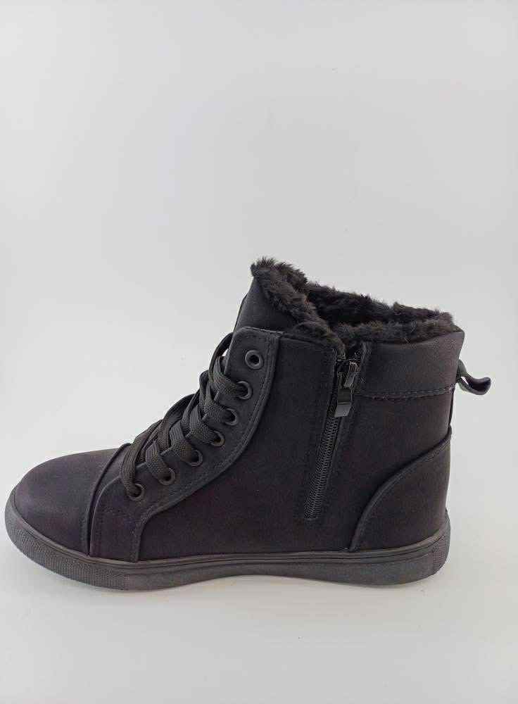 Zateplené tenisky - celočerné