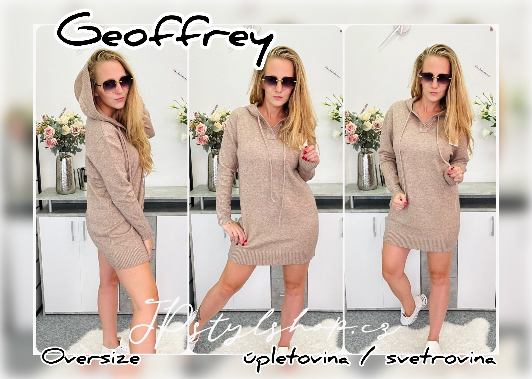 Úpletové šaty Geoffrey