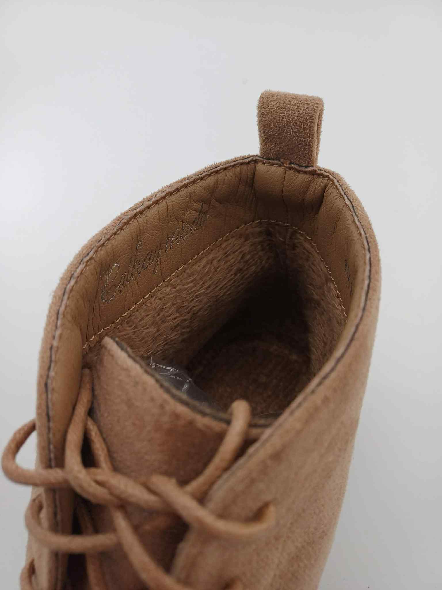 Zateplené semiškové boty