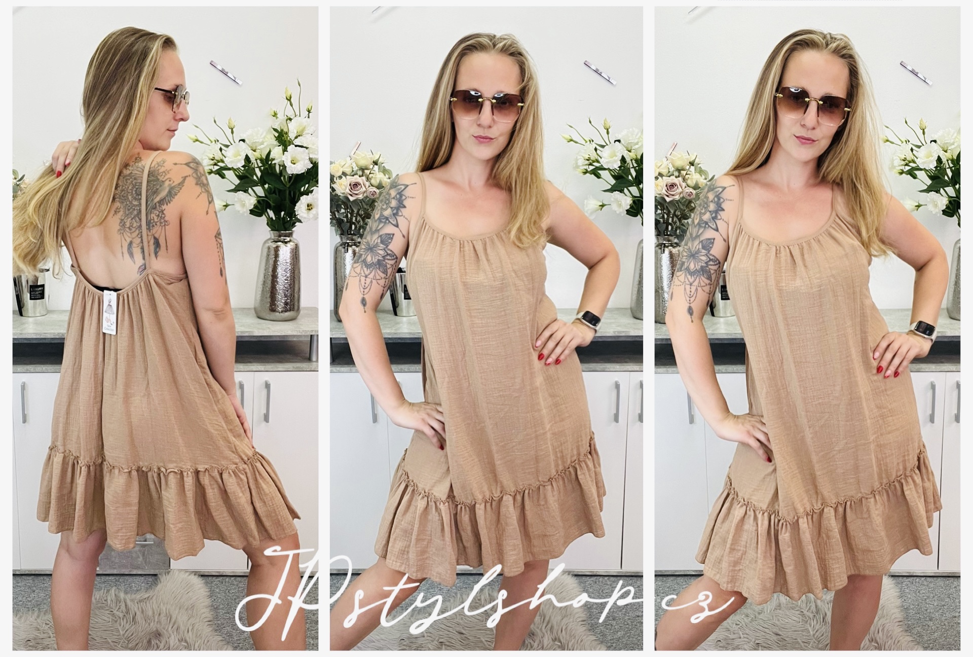 Mušelínové šaty Eva