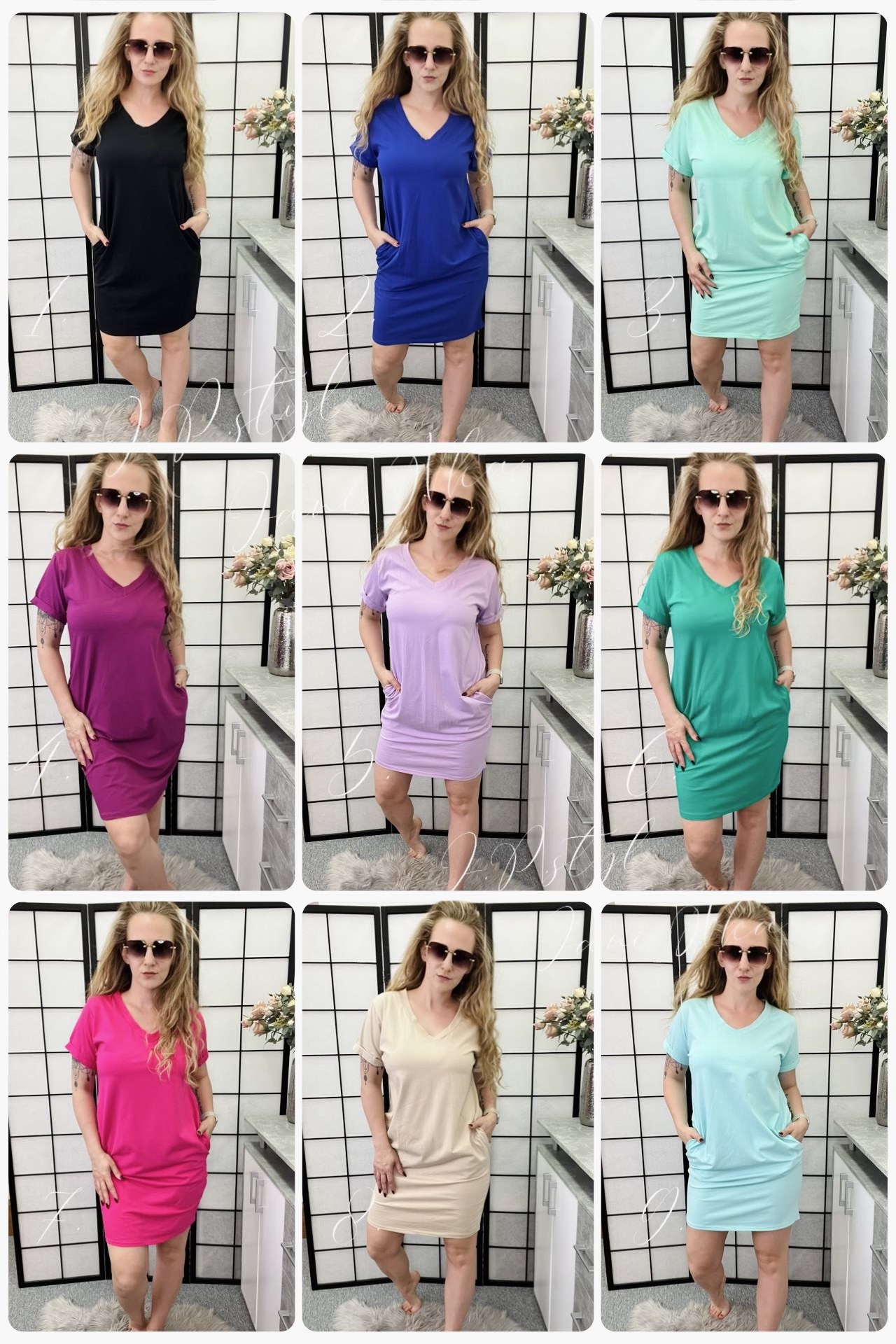 Jednobarevná tunika Monika