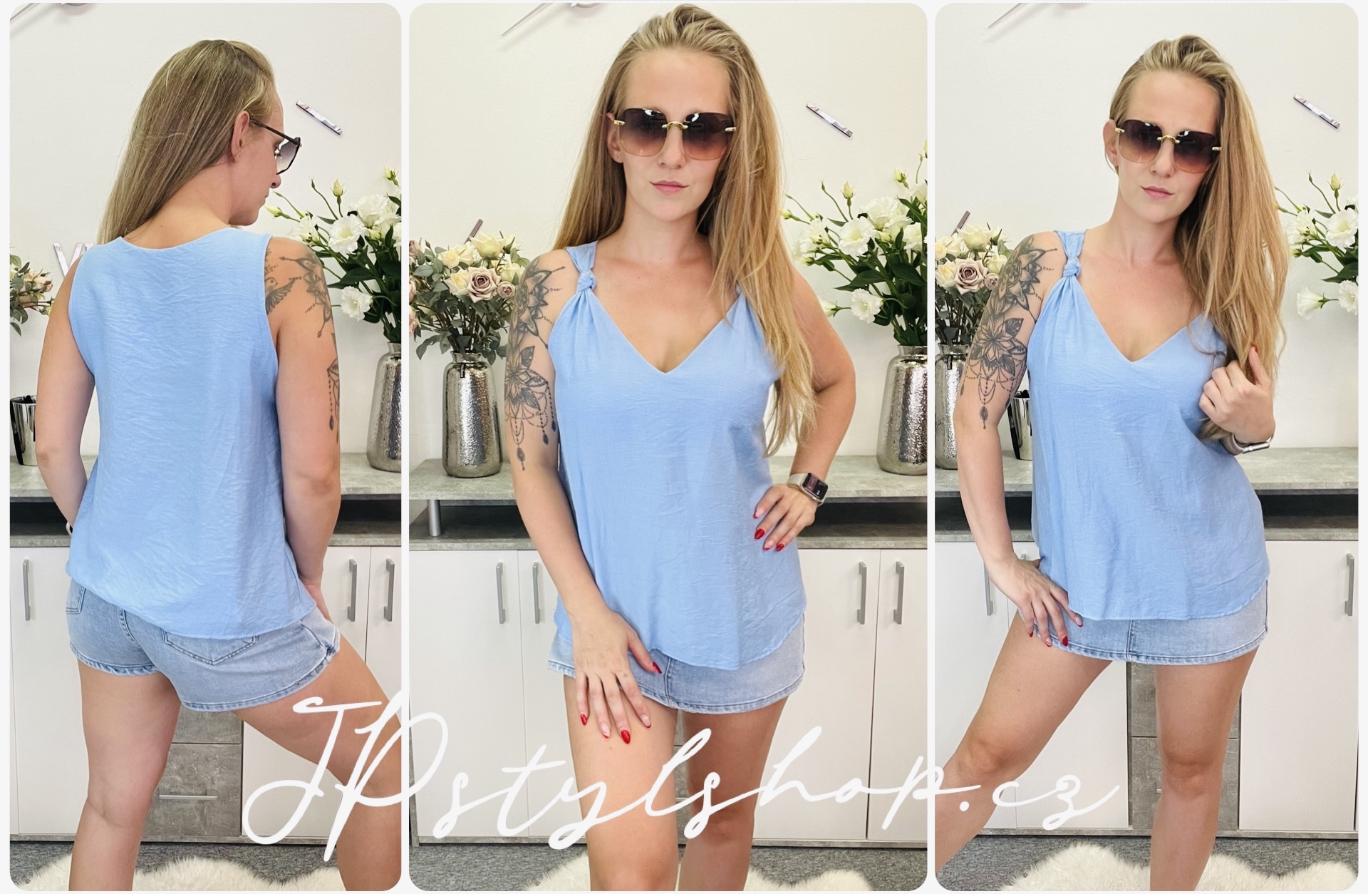 Jednobarevné tílko Oša