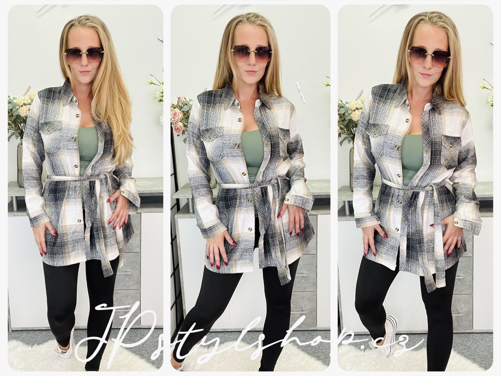 Dlouhá kabátková košile Lady