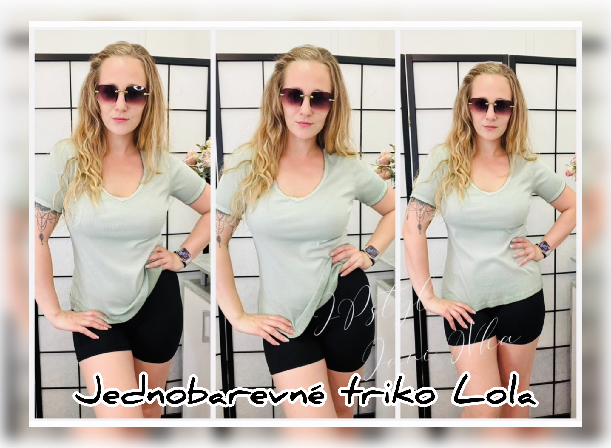 Jednobarevné triko Lola