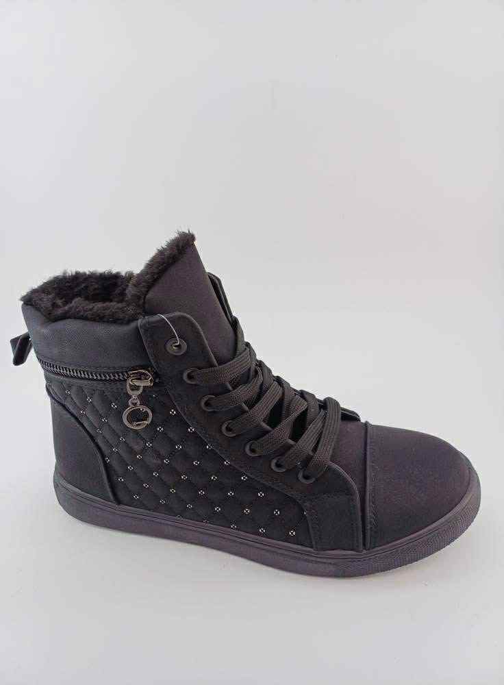 Zateplené tenisky - celočerné