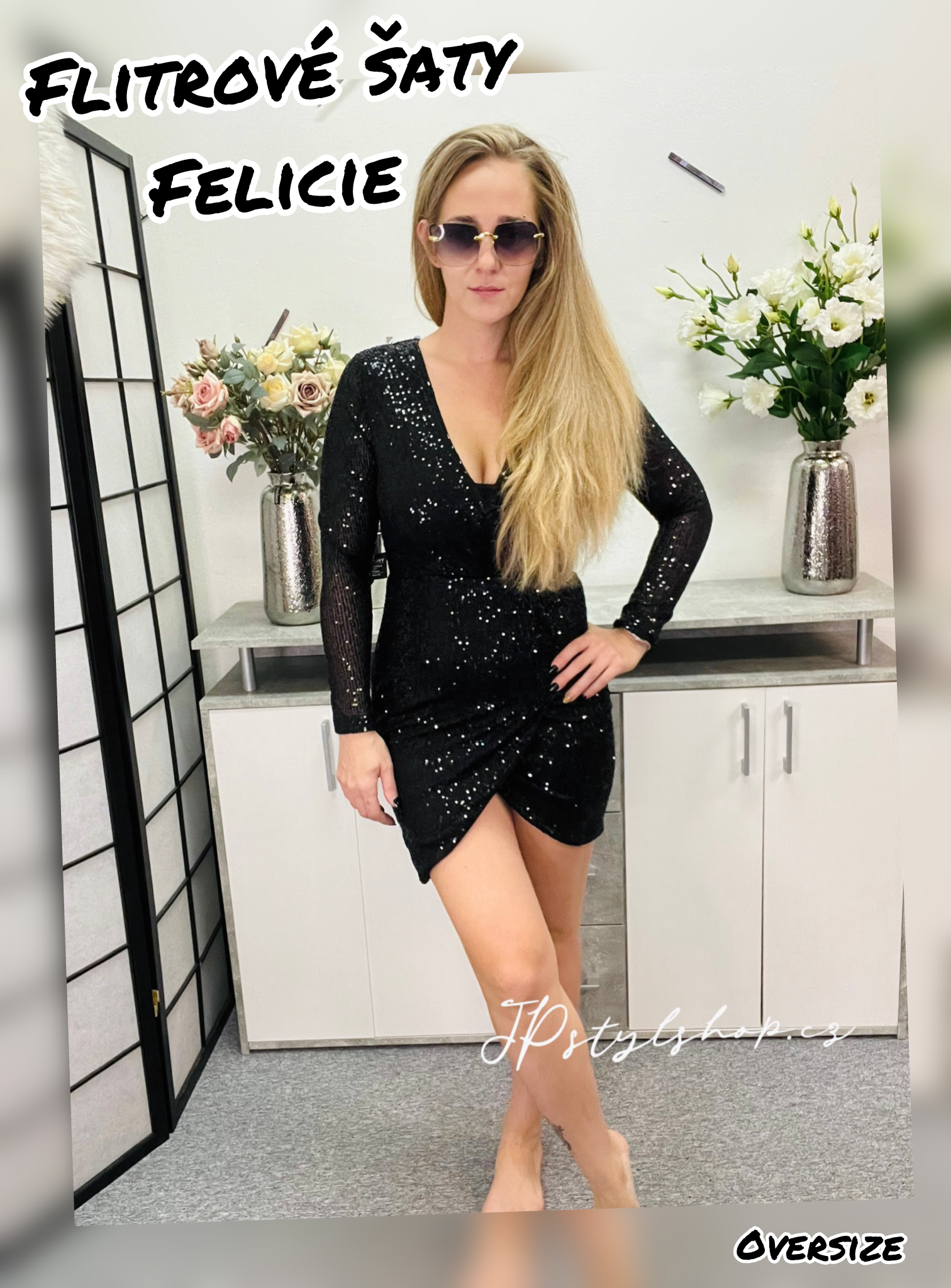 Flitrové šaty Felicie