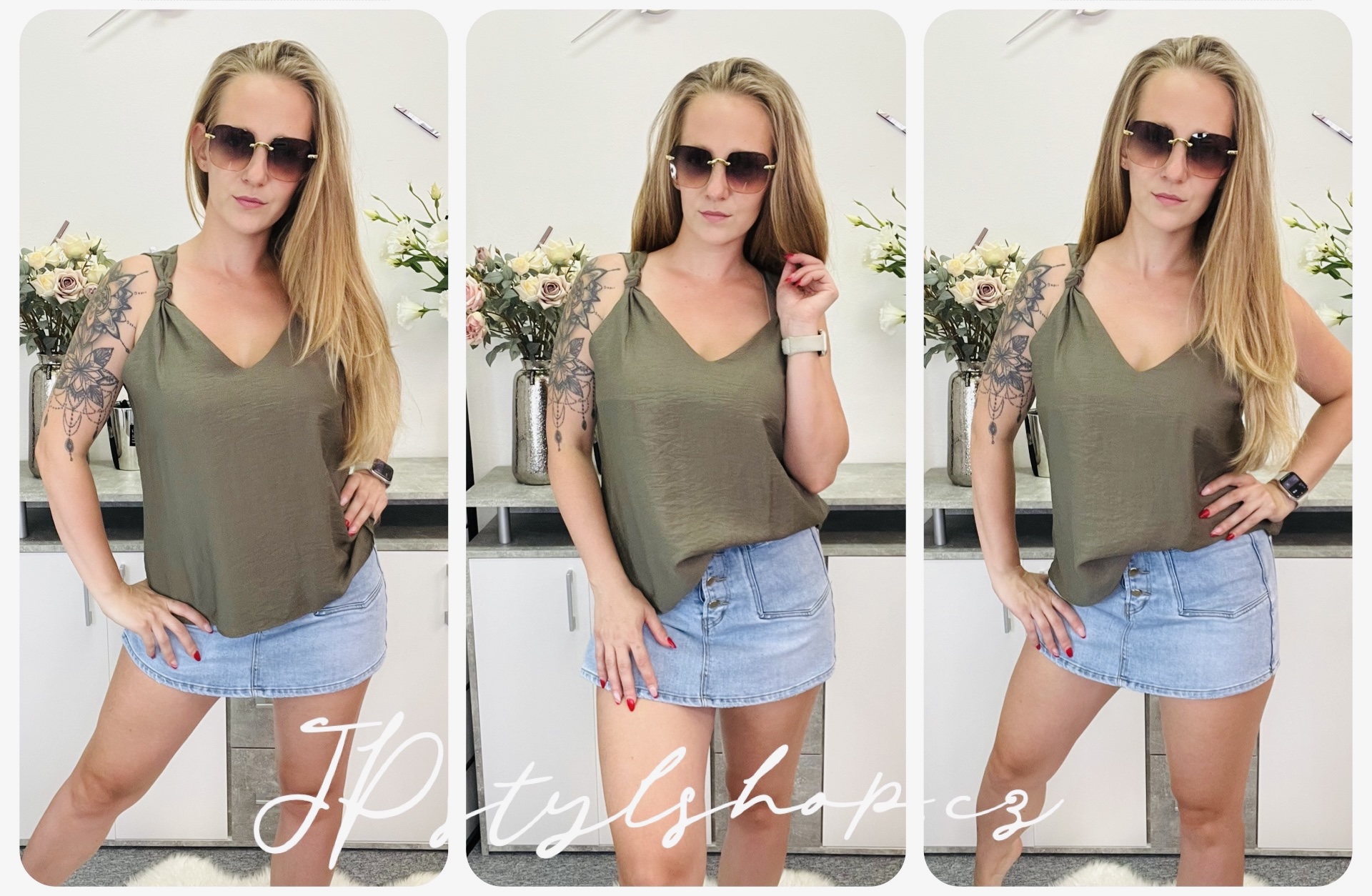 Jednobarevné tílko Oša