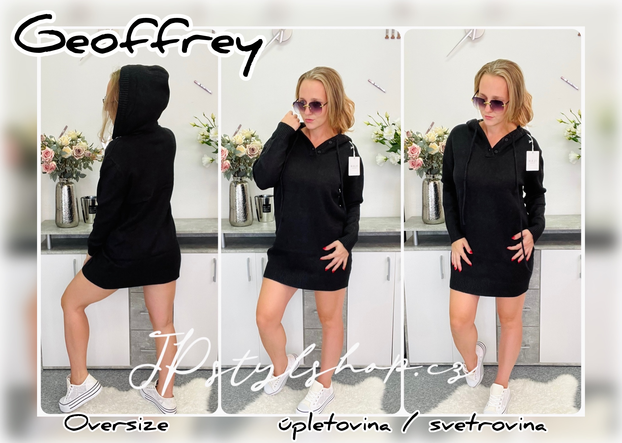 Úpletové šaty Geoffrey