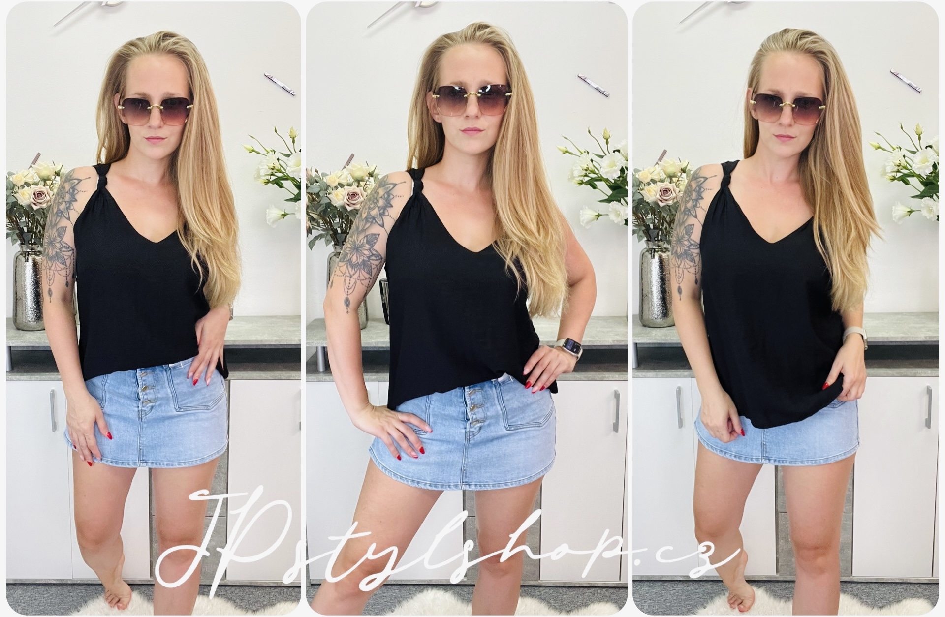 Jednobarevné tílko Oša