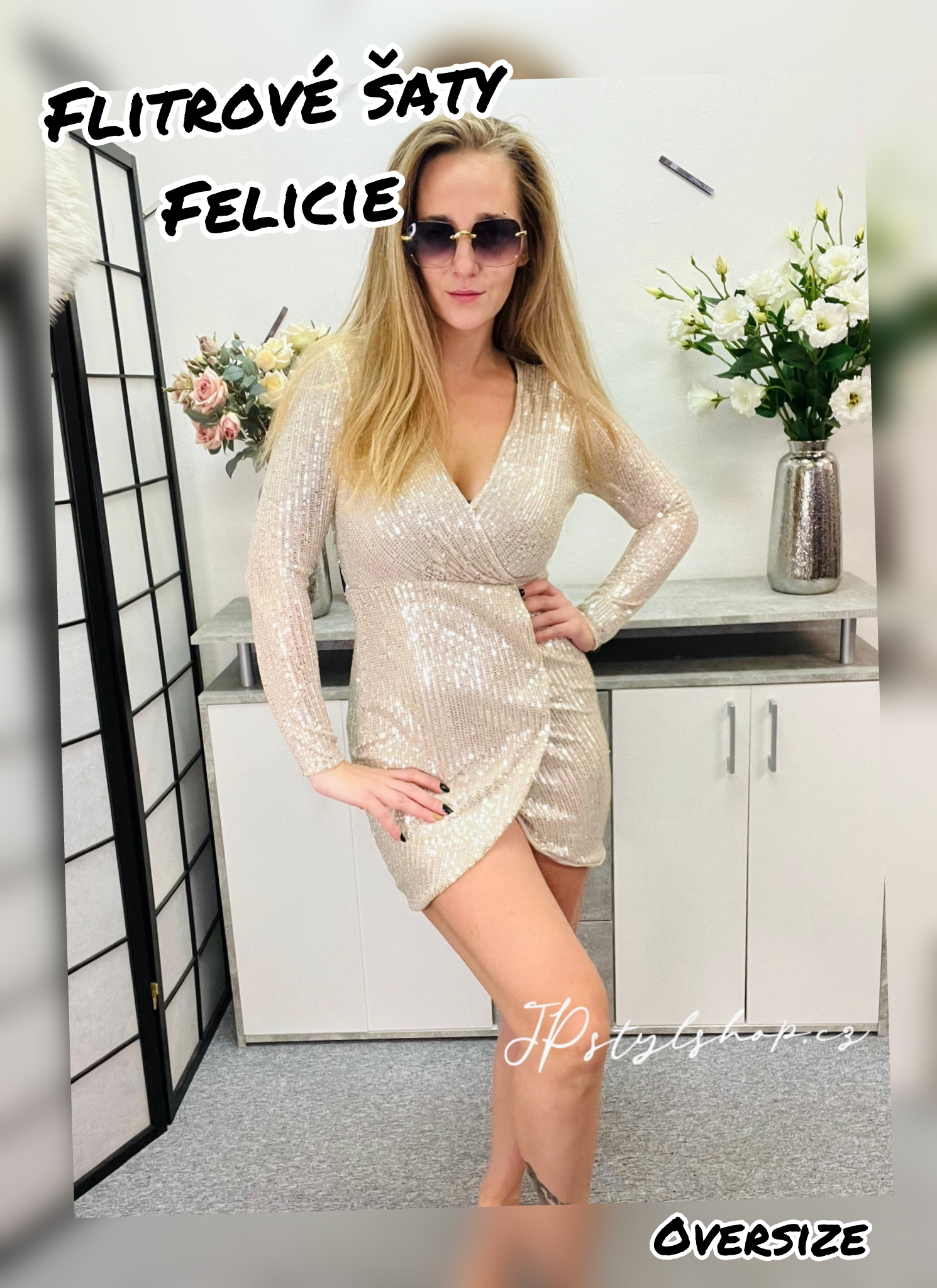 Flitrové šaty Felicie