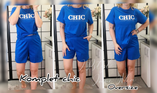 Komplet CHIC - královský modrý