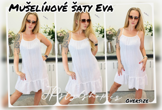 Mušelínové šaty Eva