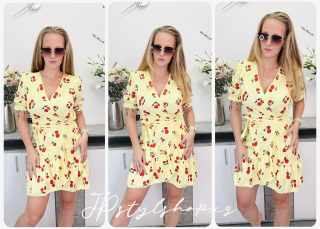 Zavinovací šaty Cherries