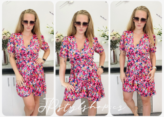 Zavinovací šaty Flower