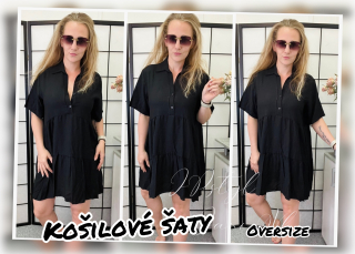 Košilové šatečky - černé