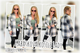 Dlouhá kabátková košile Lady