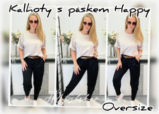 Kalhoty s páskem Happy