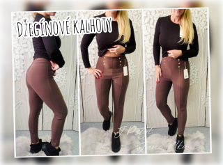 Džegínové kalhoty camel