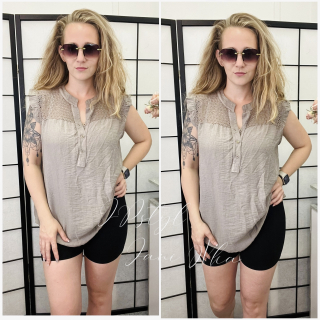 Lehká halenka - hnědá