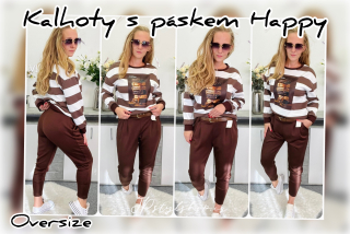 Kalhoty s páskem Happy