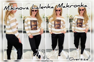 Mikinová halenka Makronka