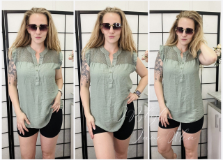 Lehká halenka - khaki